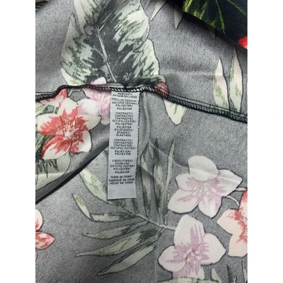 Sangria Black Floral Fit & Flare Dress Sleeveless Party Cocktail Size 16 NWT - Picture 6 of 9